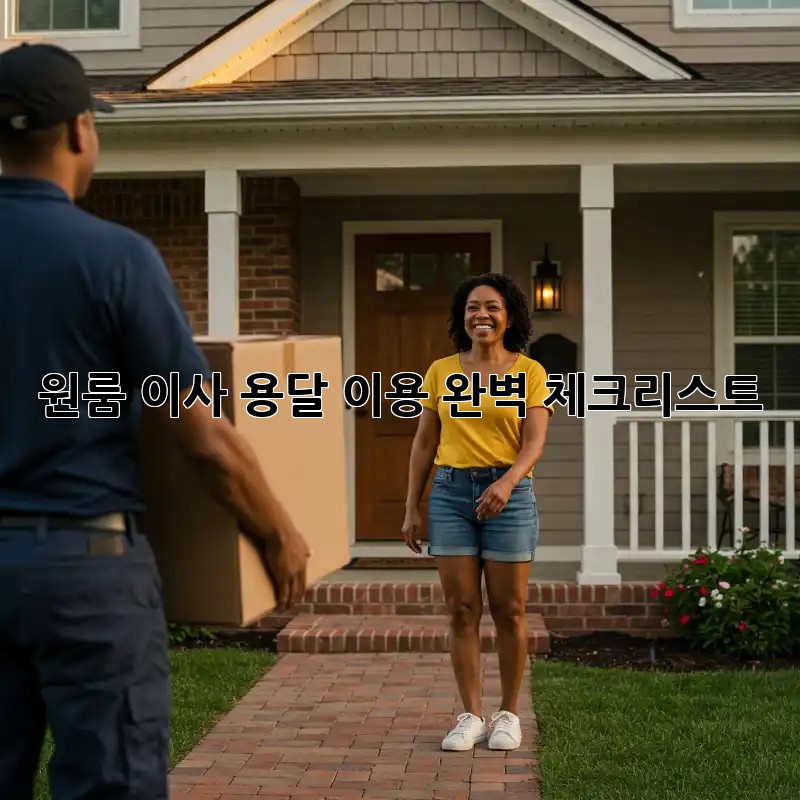 원룸 이사, 용달 이용 완벽 체크리스트! ✨