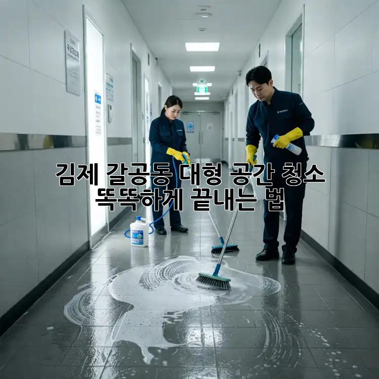 김제 갈공동 대형 공간 청소🧹, 똑똑하게 끝내는 법!