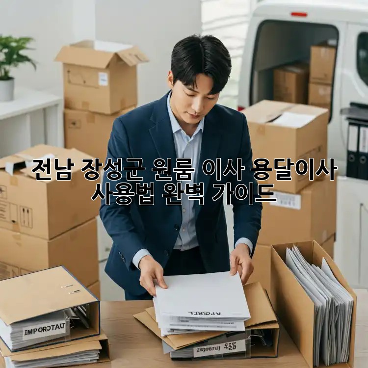 전남 장성군 원룸 이사? 용달이사 사용법 완벽 가이드!