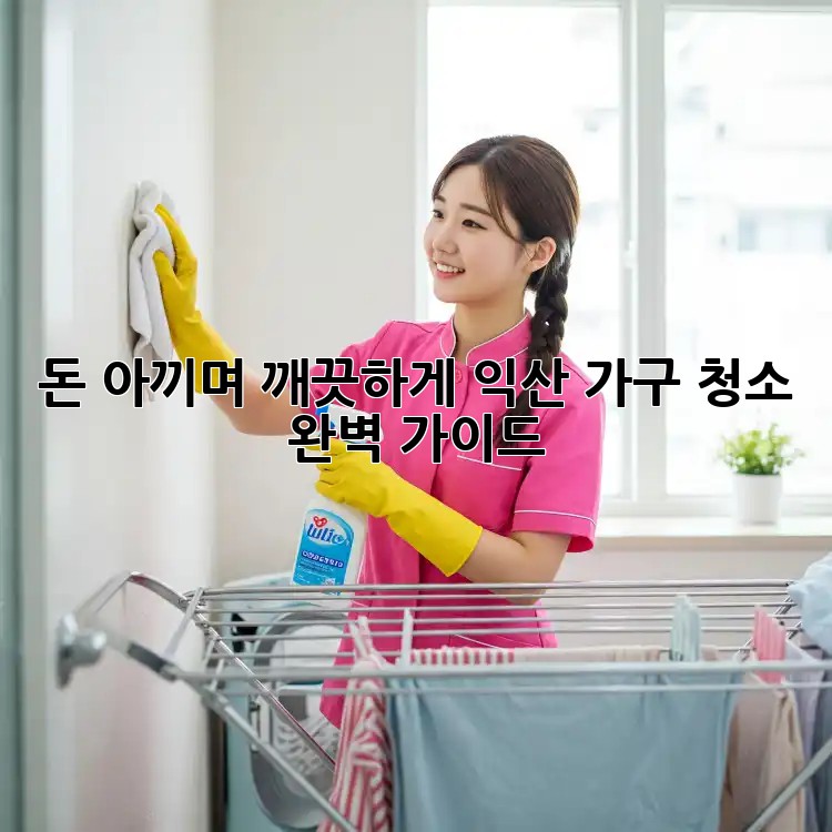 돈 아끼며 깨끗하게! 익산 가구 청소 완벽 가이드