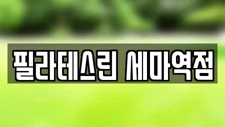 필라테스린 세마역점