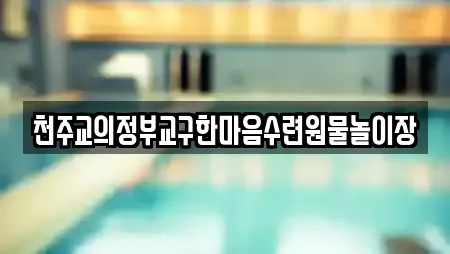 천주교의정부교구한마음수련원물놀이장