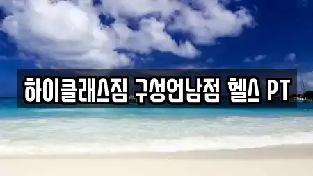 하이클래스짐 구성언남점 헬스 PT