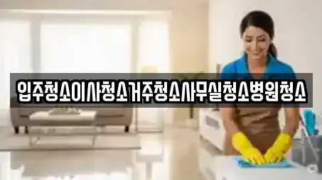 입주청소이사청소거주청소사무실청소병원청소