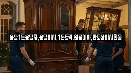 용달1톤용달차,용달이사,1톤트럭,원룸이사,반포장이사화물