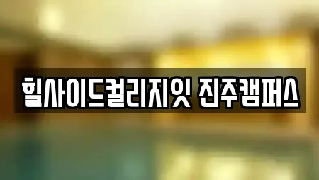 힐사이드컬리지잇 진주캠퍼스