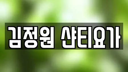 김정원 샨티요가