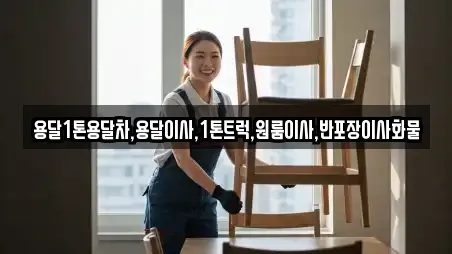 용달1톤용달차,용달이사,1톤트럭,원룸이사,반포장이사화물