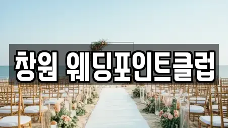 창원 웨딩포인트클럽
