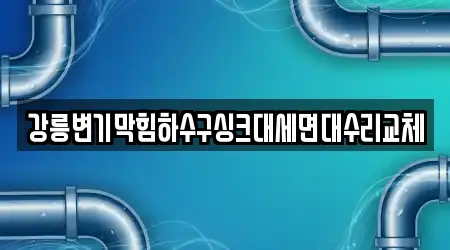강릉변기막힘하수구싱크대세면대수리교체