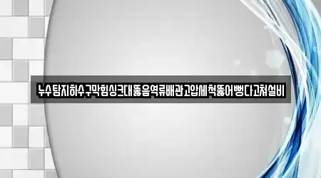 누수탐지하수구막힘싱크대뚫음역류배관고압세척뚫어뻥다고쳐설비
