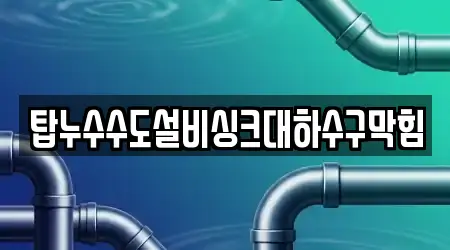탑누수수도설비싱크대하수구막힘