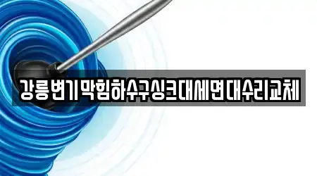 강릉변기막힘하수구싱크대세면대수리교체
