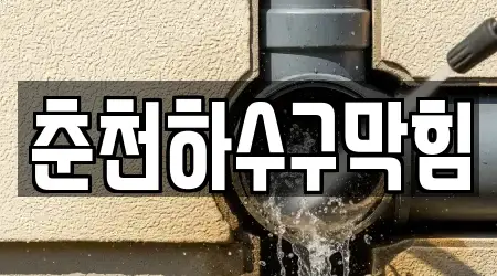 춘천하수구막힘