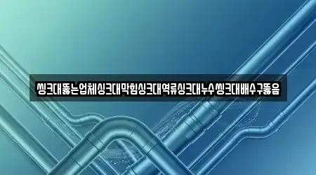 씽크대뚫는업체싱크대막힘싱크대역류싱크대누수씽크대배수구뚫음