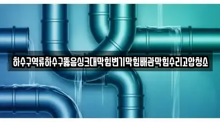 하수구역류하수구뚫음싱크대막힘변기막힘배관막힘수리고압청소