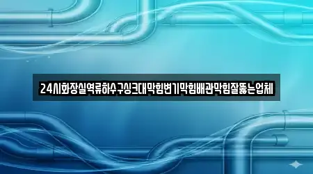 24시화장실역류하수구싱크대막힘변기막힘배관막힘잘뚫는업체