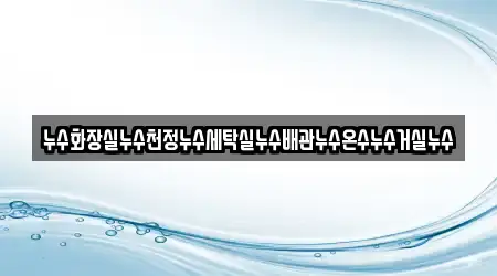 누수화장실누수천정누수세탁실누수배관누수온수누수거실누수