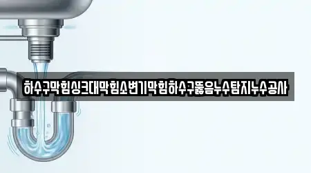 하수구막힘싱크대막힘소변기막힘하수구뚫음누수탐지누수공사