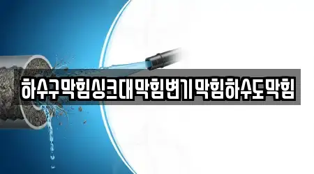 하수구막힘싱크대막힘변기막힘하수도막힘