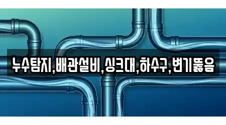 누수탐지,배관설비,싱크대,하수구,변기뚫음