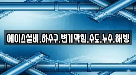 에이스설비.하수구.변기막힘.수도.누수.해빙