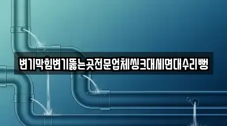 변기막힘변기뚫는곳전문업체씽크대세면대수리뻥