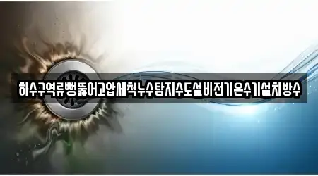 하수구역류뻥뚫어고압세척누수탐지수도설비전기온수기설치방수