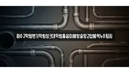 하수구막힘변기막힘싱크대막힘뚫음미세방충망고압세척누수탐지