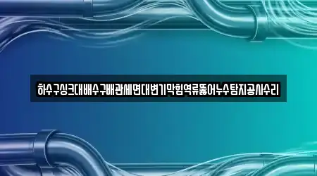 하수구싱크대배수구배관세면대변기막힘역류뚫어누수탐지공사수리
