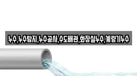 누수,누수탐지,누수공사,수도배관,화장실누수,계량기누수
