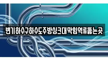변기하수구하수도주방싱크대막힘역류뚫는곳