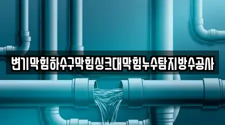 변기막힘하수구막힘싱크대막힘누수탐지방수공사
