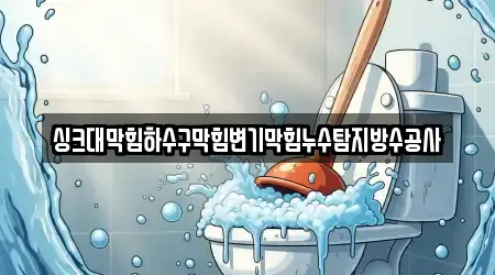 싱크대막힘하수구막힘변기막힘누수탐지방수공사