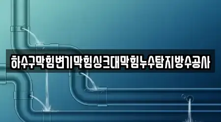 하수구막힘변기막힘싱크대막힘누수탐지방수공사
