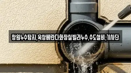 창원누수탐지,옥상베란다화장실빌라누수,수도설비,기사단