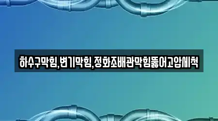 하수구막힘,변기막힘,정화조배관막힘뚫어고압세척