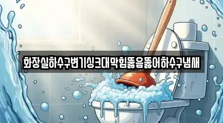 화장실하수구변기싱크대막힘뚫음뚫어하수구냄새