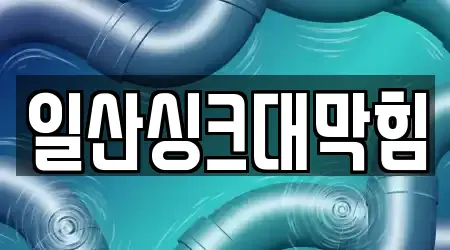 일산싱크대막힘