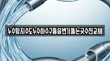 누수탐지수도누수하수구뚫음변기뚫는곳수전교체