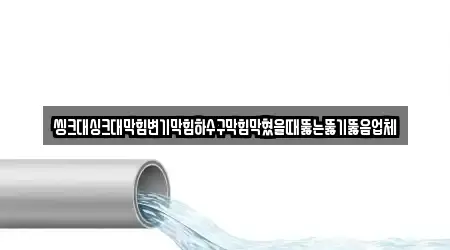 씽크대싱크대막힘변기막힘하수구막힘막혔을때뚫는뚫기뚫음업체