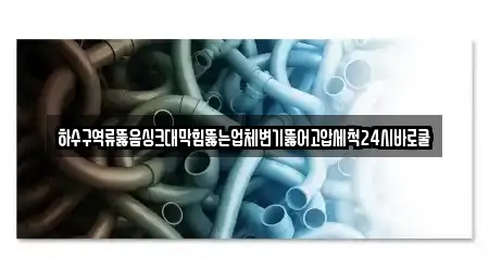 하수구역류뚫음싱크대막힘뚫는업체변기뚫어고압세척24시바로쿨
