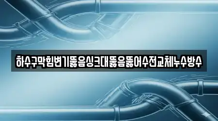 하수구막힘변기뚫음싱크대뚫음뚫어수전교체누수방수