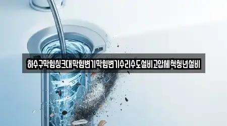 하수구막힘싱크대막힘변기막힘변기수리수도설비고압세척청년설비
