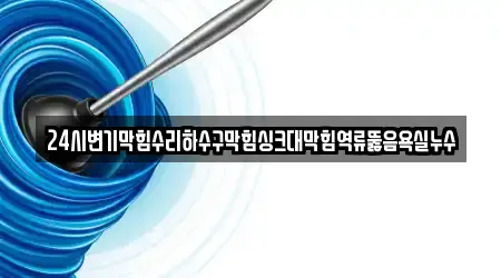 24시변기막힘수리하수구막힘싱크대막힘역류뚫음욕실누수