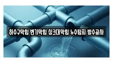 하수구막힘 변기막힘 싱크대막힘 누수탐지 방수공사