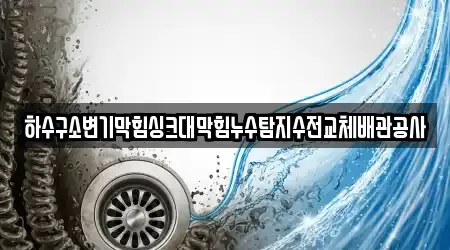 하수구소변기막힘싱크대막힘누수탐지수전교체배관공사