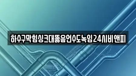 하수구막힘싱크대뚫음언수도녹임24시비앤피