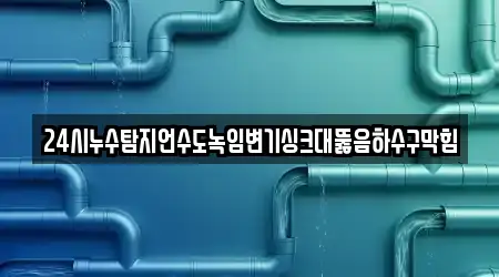 24시누수탐지언수도녹임변기싱크대뚫음하수구막힘