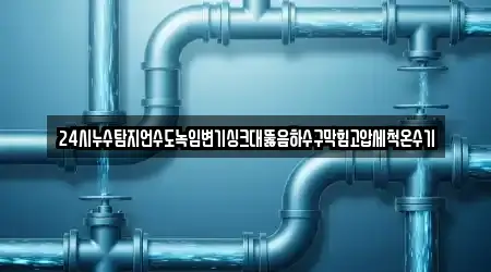 24시누수탐지언수도녹임변기싱크대뚫음하수구막힘고압세척온수기